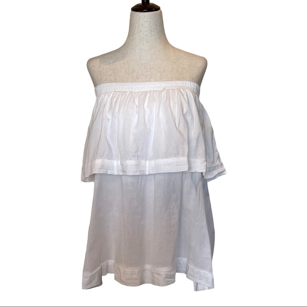 Faithfull The Brand‎ White Off The Shoulder Tilly Top Size 4 - Picture 4 of 12